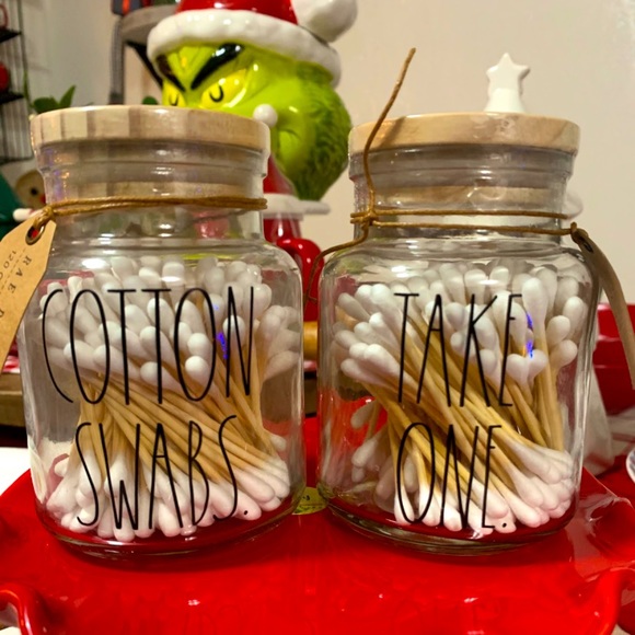 Rae Dunn cotton swab containers - Picture 1 of 1